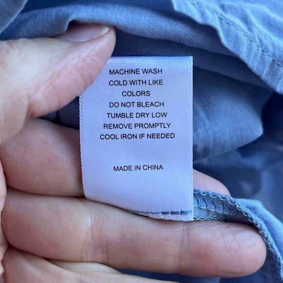 Chelsea & Violet Women's Embroidered Periwinkle Babydoll Dress Size M. NEW - Picture 11 of 11